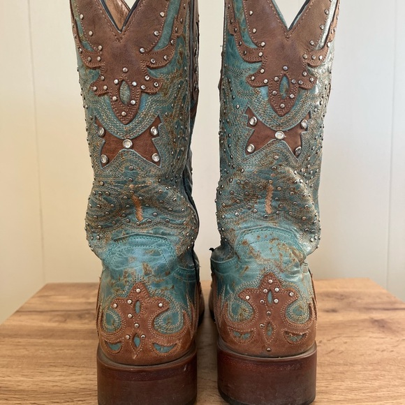 Johnny Ringo Square Toe Western Boots - Picture 3 of 11